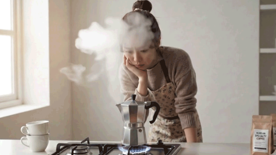 리큅 스테인리스 모카포트 강화유리 6컵 240ml LMP-GS240